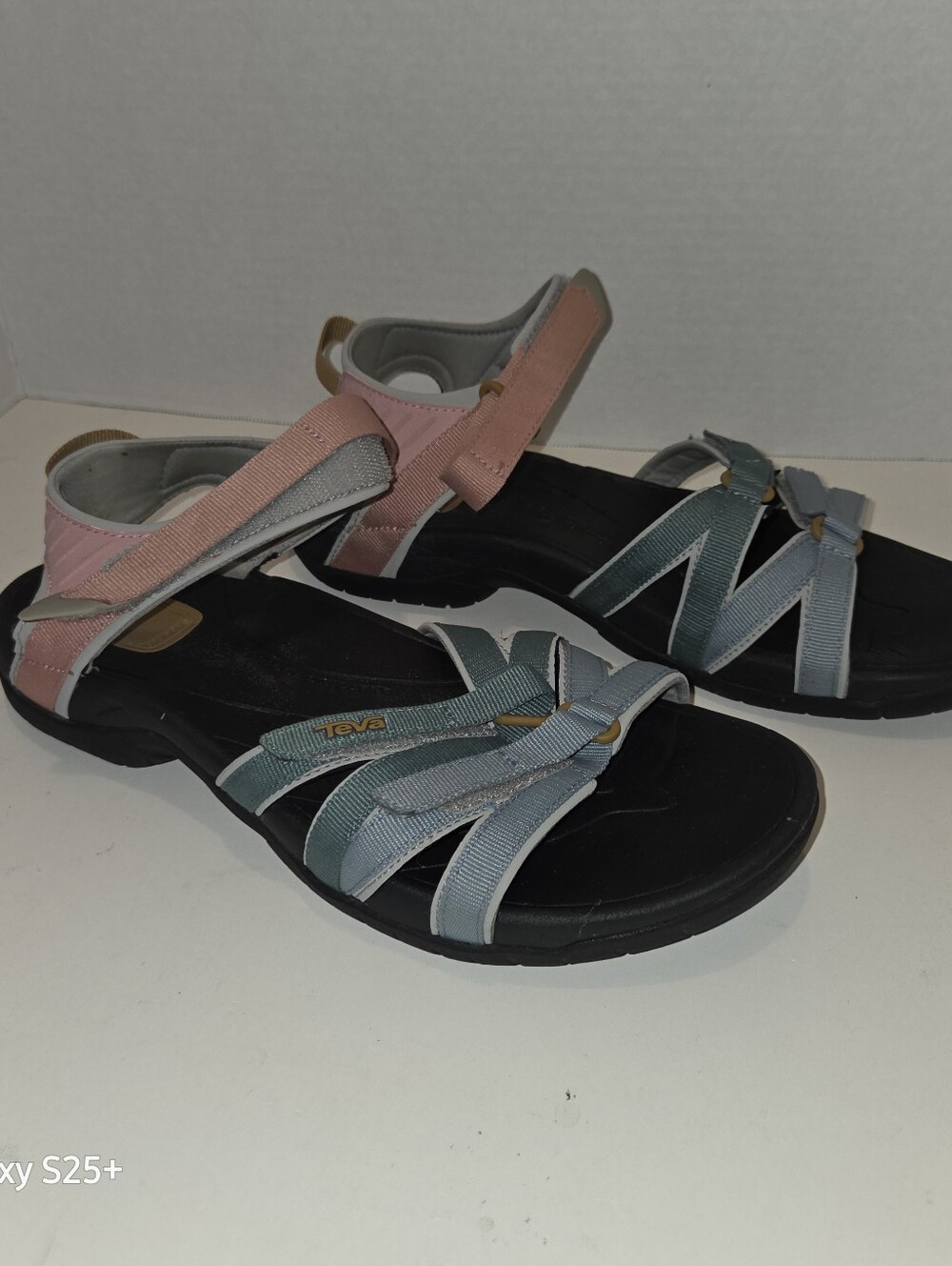 Teva Tirra Women's Sandals, Size 11, Pink And Blue Strappy, for Hiking and Beach